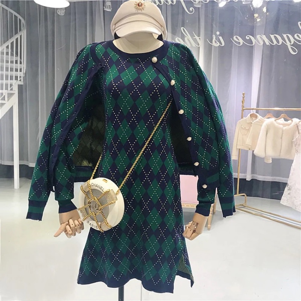 Cardigan and Dress